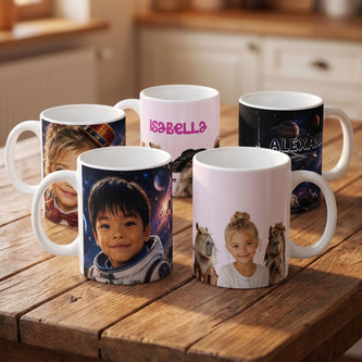 Personalized Mugs - Their Favorite Worlds Everymorning