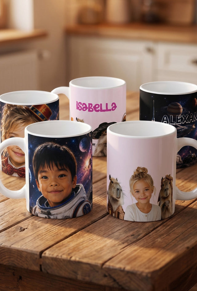 Personalized Mugs - Their Favorite Worlds Everymorning