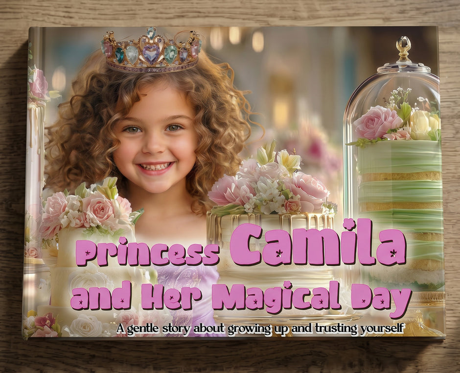 Personalized Princess Birthday Book with Your Child's Face & Name