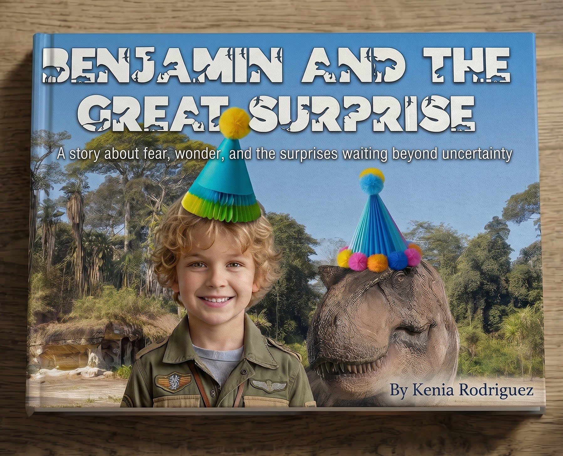 Personalized Dinosaur Birthday Book with Your Child's Face & Name