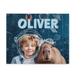 Personalized Capybara & Astronaut Puzzle with Your Child's Photo & Name — Premium Kids Gift - Dandelune
