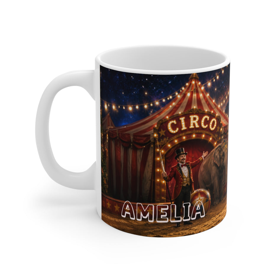 Personalized Circus Mug for Kids | Custom Name & Photo Gift for Boys & Girls - Dandelune