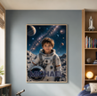 Custom Space Explorer Poster — Your Little Astronaut Among the Stars