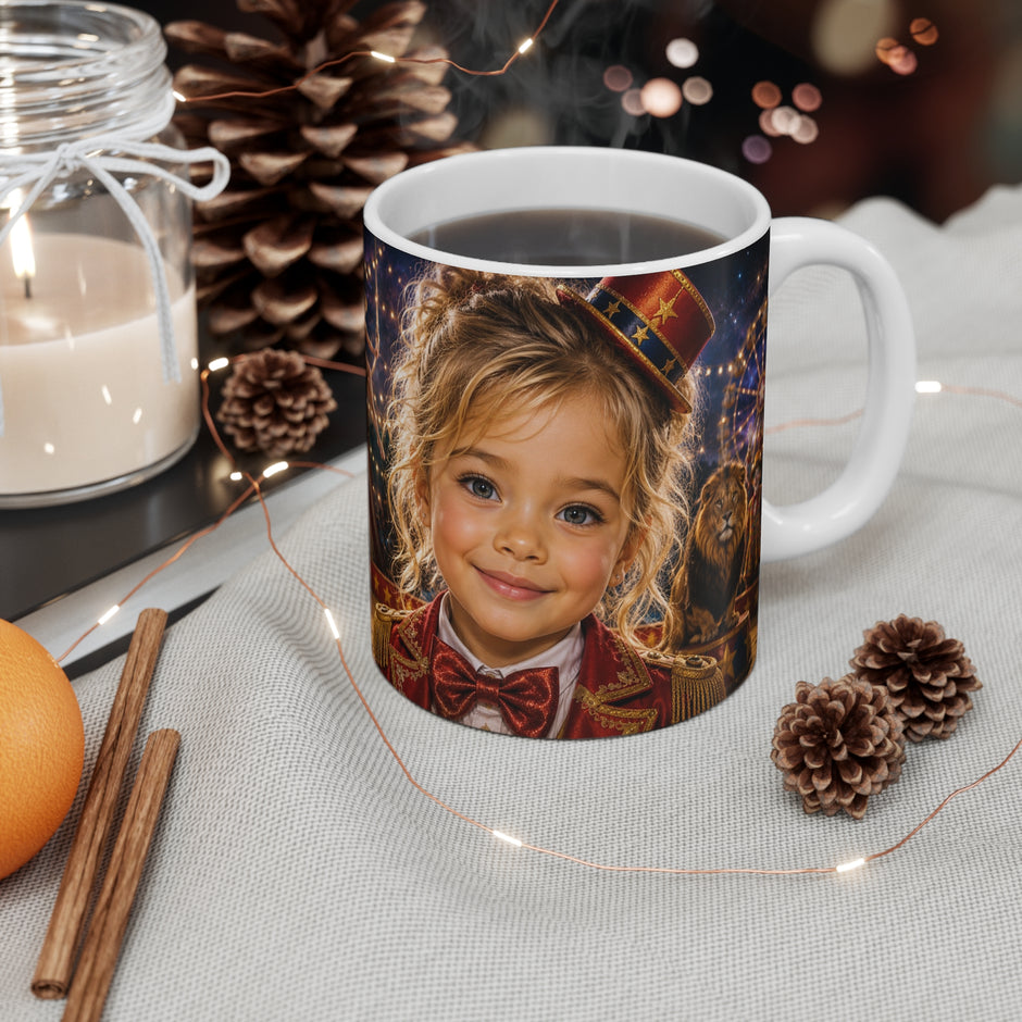 Personalized Circus Mug for Kids | Custom Name & Photo Gift for Boys & Girls - Dandelune